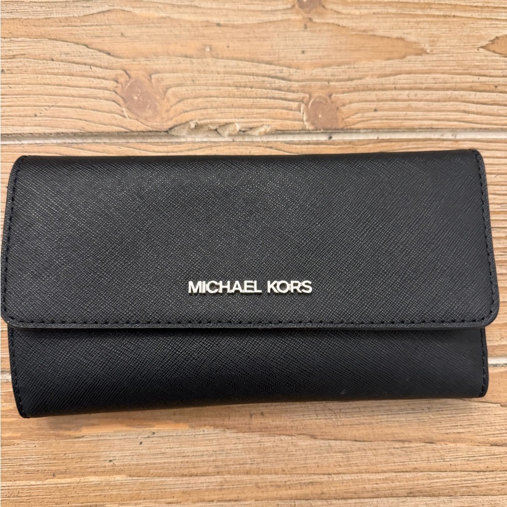 Michael Kors Black Saffiano Leather Wallet